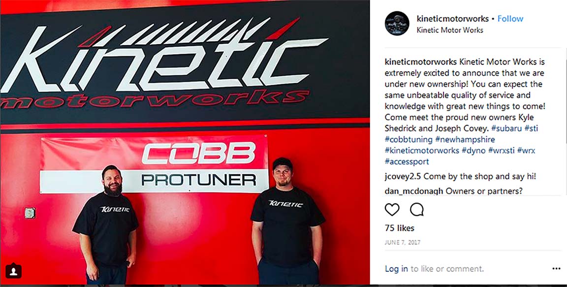 Kinetic Motorworks New Owners