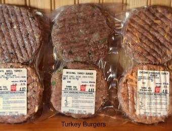 Ground turkey burgers