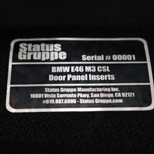 BMW E46 Coupe CF CSL Door panel inserts